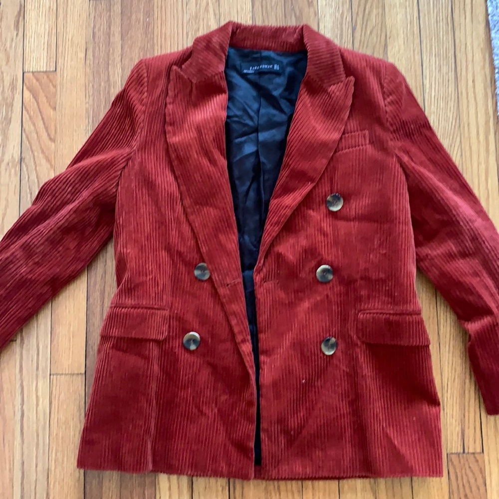 Orange blazer jacket